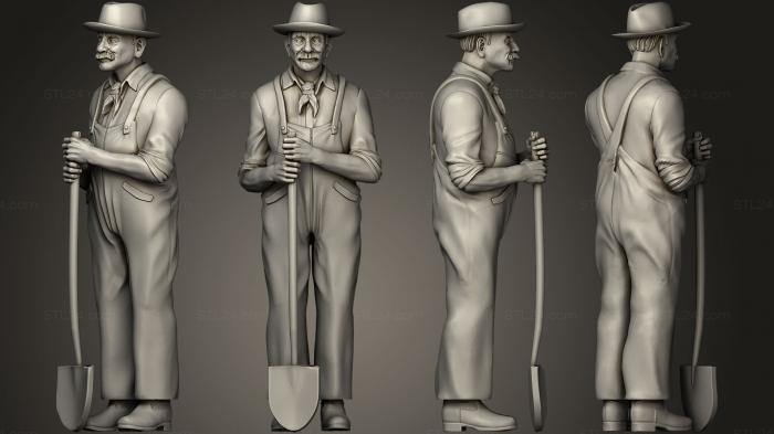 Figurines of people (MAN FIGURE19, STKH_0227) 3D models for cnc